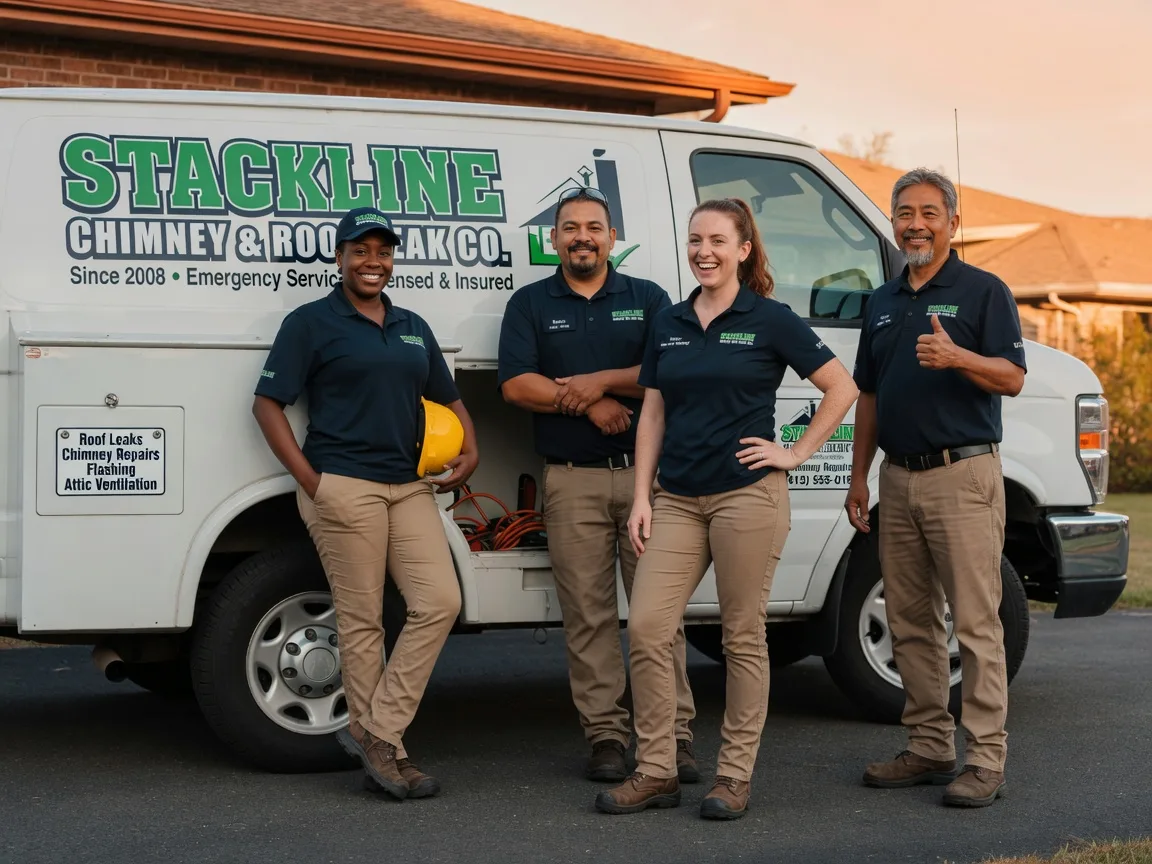 Chimney flashing repair company in Rockville, NE